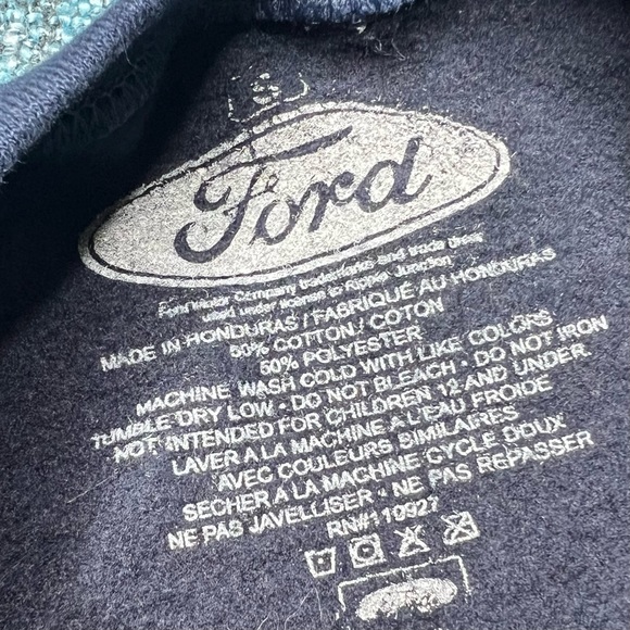 Ford Built Tough F-150 Mustang Bronco Cobra Racing Crewneck Sweatshirt in Navy - Picture 5 of 5